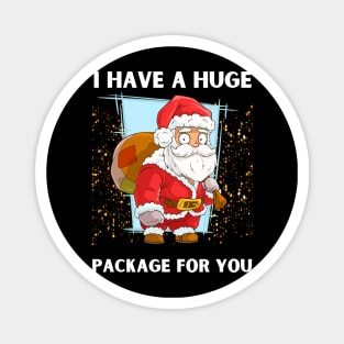 I Have A Huge Package For You Christmas Magnet